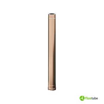 Tuyau 1 mètre double paroi en cuivre-plastique