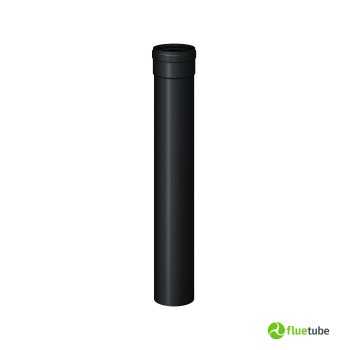 Tube aluminium noir de 50 cm pour air chaud canalisé