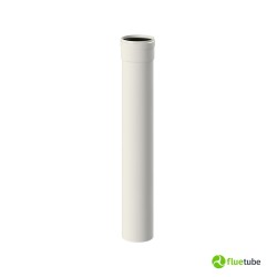Tuyau 50 cm en aluminium blanc pour air chaud canalisé