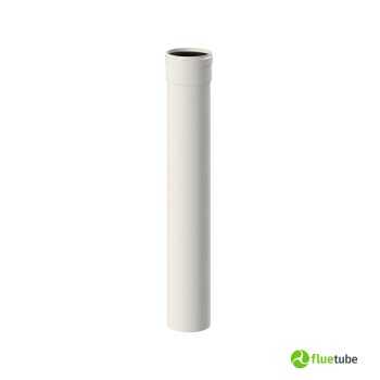 Tuyau 50 cm en aluminium blanc pour air chaud canalisé