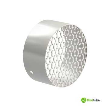 Grille de soufflage blanche en acier pour canaliser l'air chaud