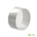 Grille de soufflage blanche en acier pour canaliser l'air chaud