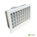 Grille encastrée pour cheminées en aluminium blanc