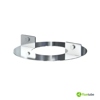 Rosace de conduit de fumée simple paroi en inox