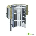 Cheminée acier double paroi m/f mono-double jonction