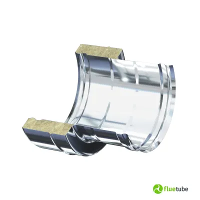 Raccord F/F en acier inoxydable à double paroi