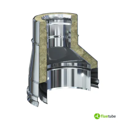Réducteur M/F en acier double paroi isolé