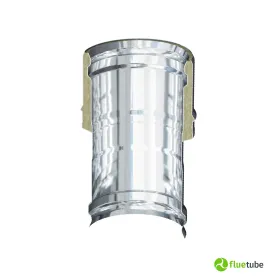 Raccord F/F double paroi slim en acier pour granulés 2
