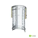 Raccord mince en acier à double paroi F/F pour pellets