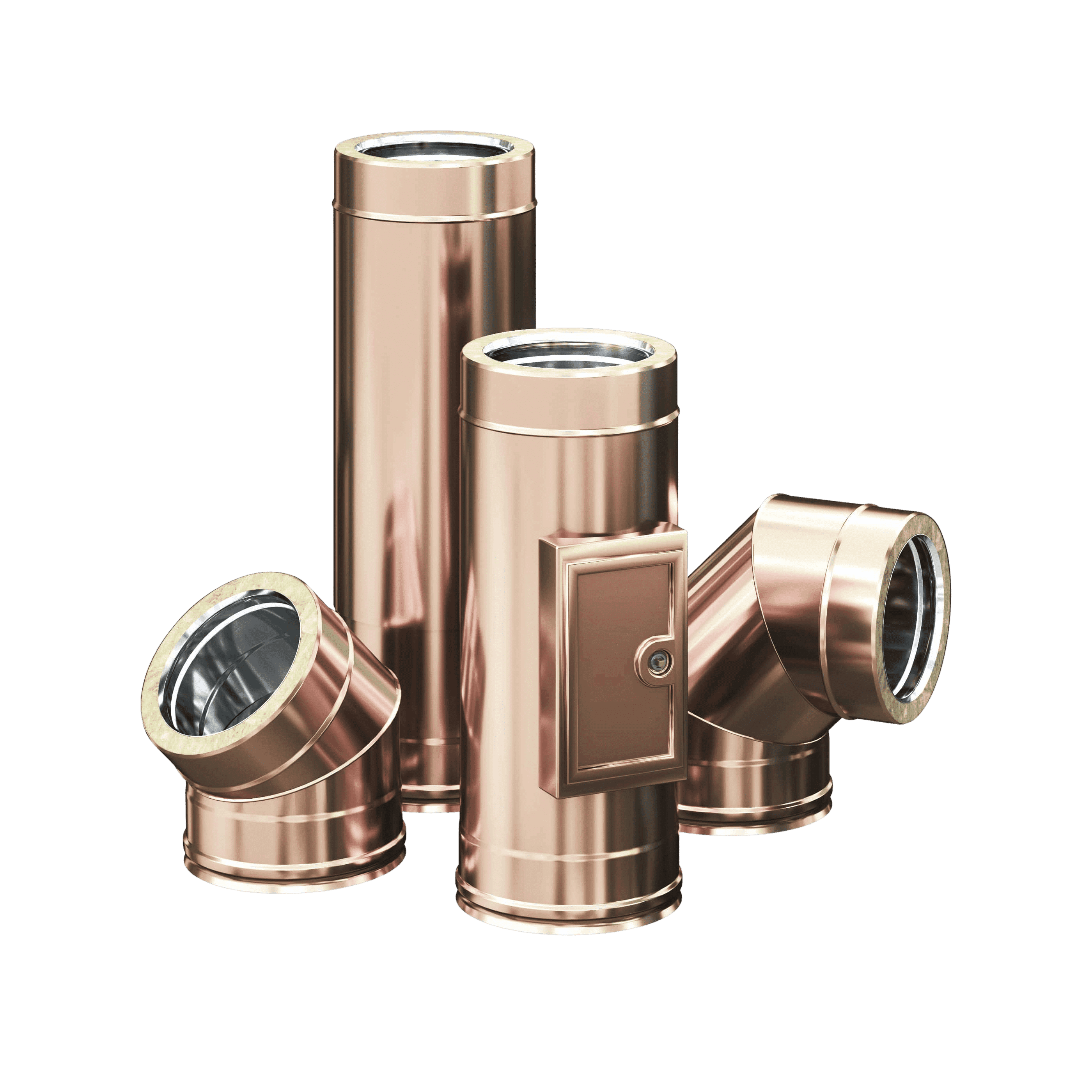 Acciaio inox 316L doppia parete coibentato rame
