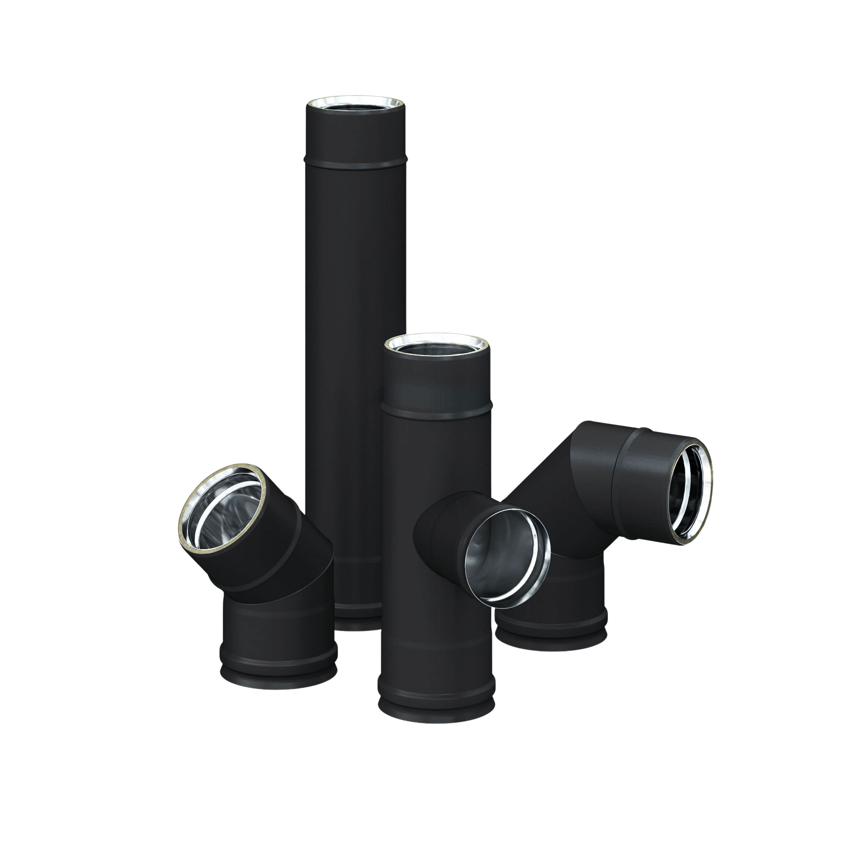 Acciaio inox 316L doppia parete coibentato SLIM nero