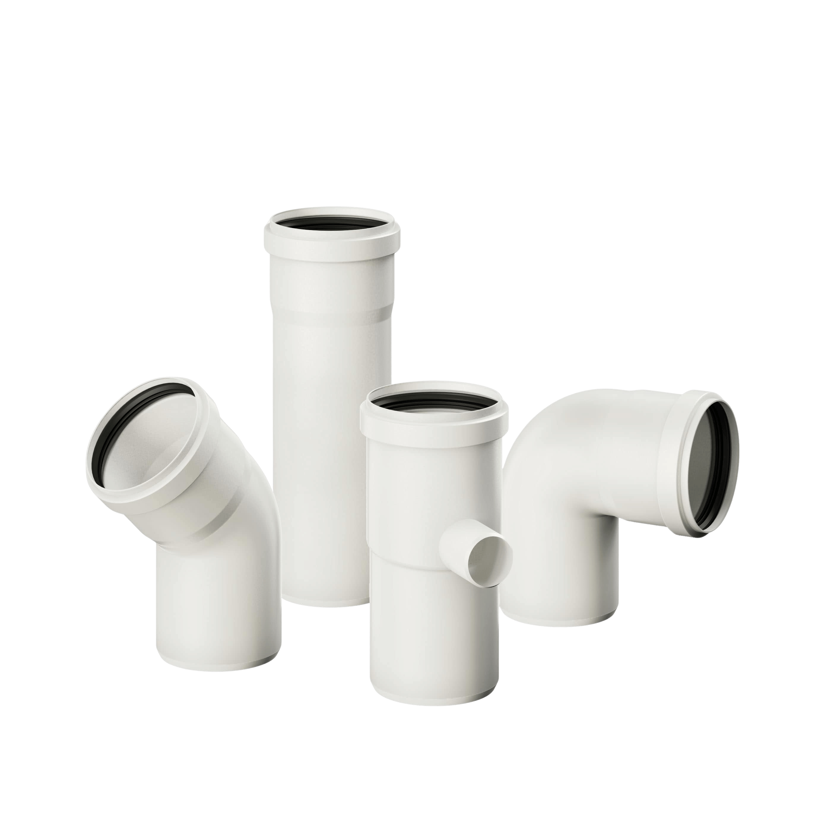 Plastica mono parete bianca
