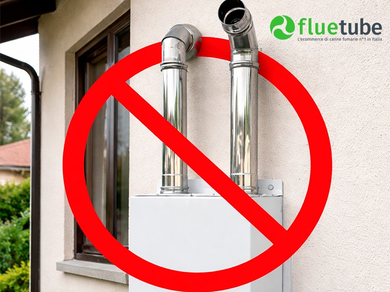 Stufa a pellet senza canna fumaria: scarico a parete e filtro ad acqua sono davvero a norma?